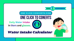 Water Intake Calculator